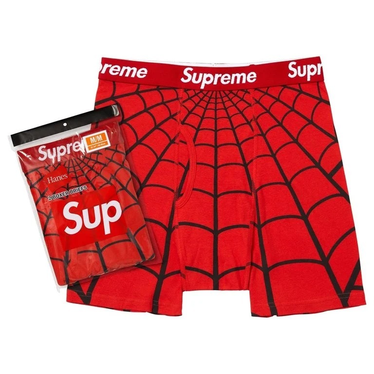 【2pc 4枚分】Supreme Hanes Spider-Man Briefs Supreme®/Hanes® Spider-Man Boxer Briefs (2 Pack)