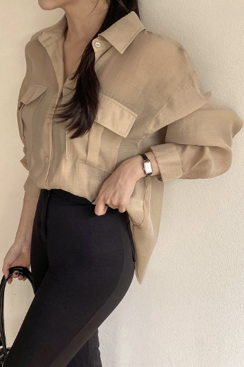 Kamila 柔膚輕透天絲襯衫 [ 5色 / Free ]