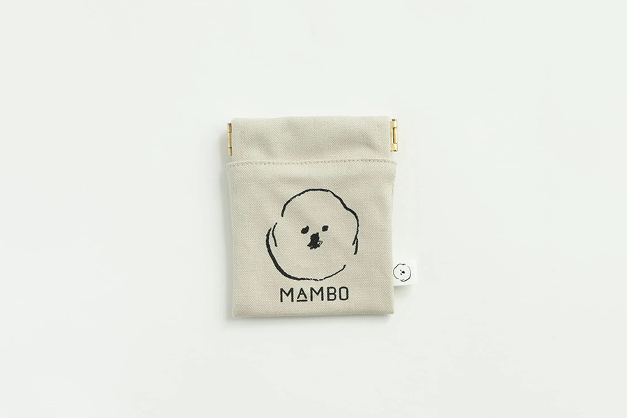 CLASKA - MAMBO金屬彈片收納包 MINI 灰米