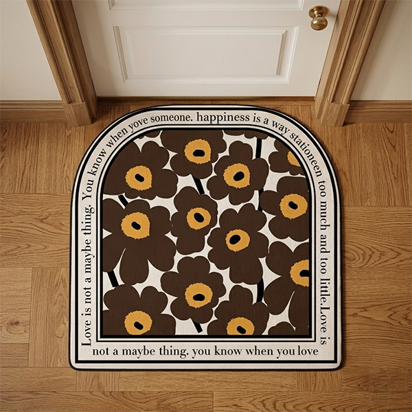 盛綻波比花拱型除塵地墊