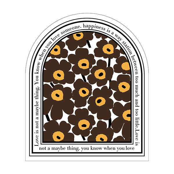 盛綻波比花拱型除塵地墊