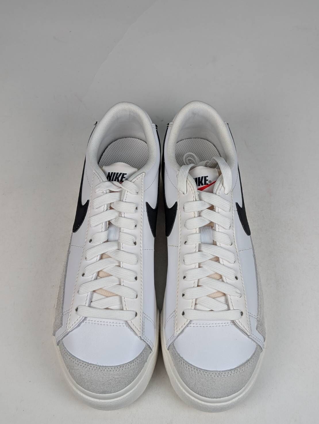 微瑕疵-左右腳泛黃右腳外側磨損 DJ0292-101 W8 NIKE BLAZER LOW 奶油白 黑白 經典 厚底 增高 女鞋