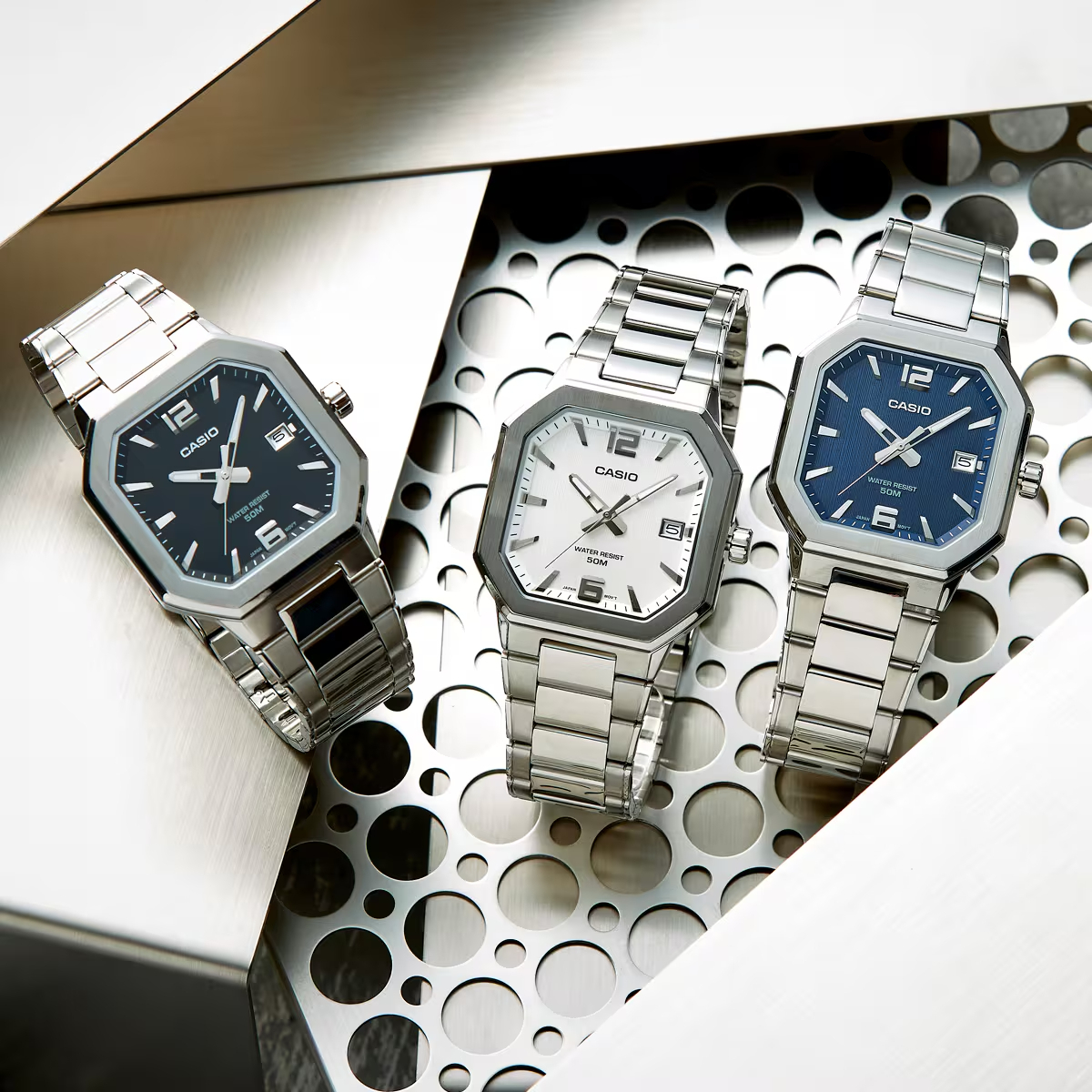 【CASIO 卡西歐】MTP-B195D-2AV 復古方形 經典商務 手錶