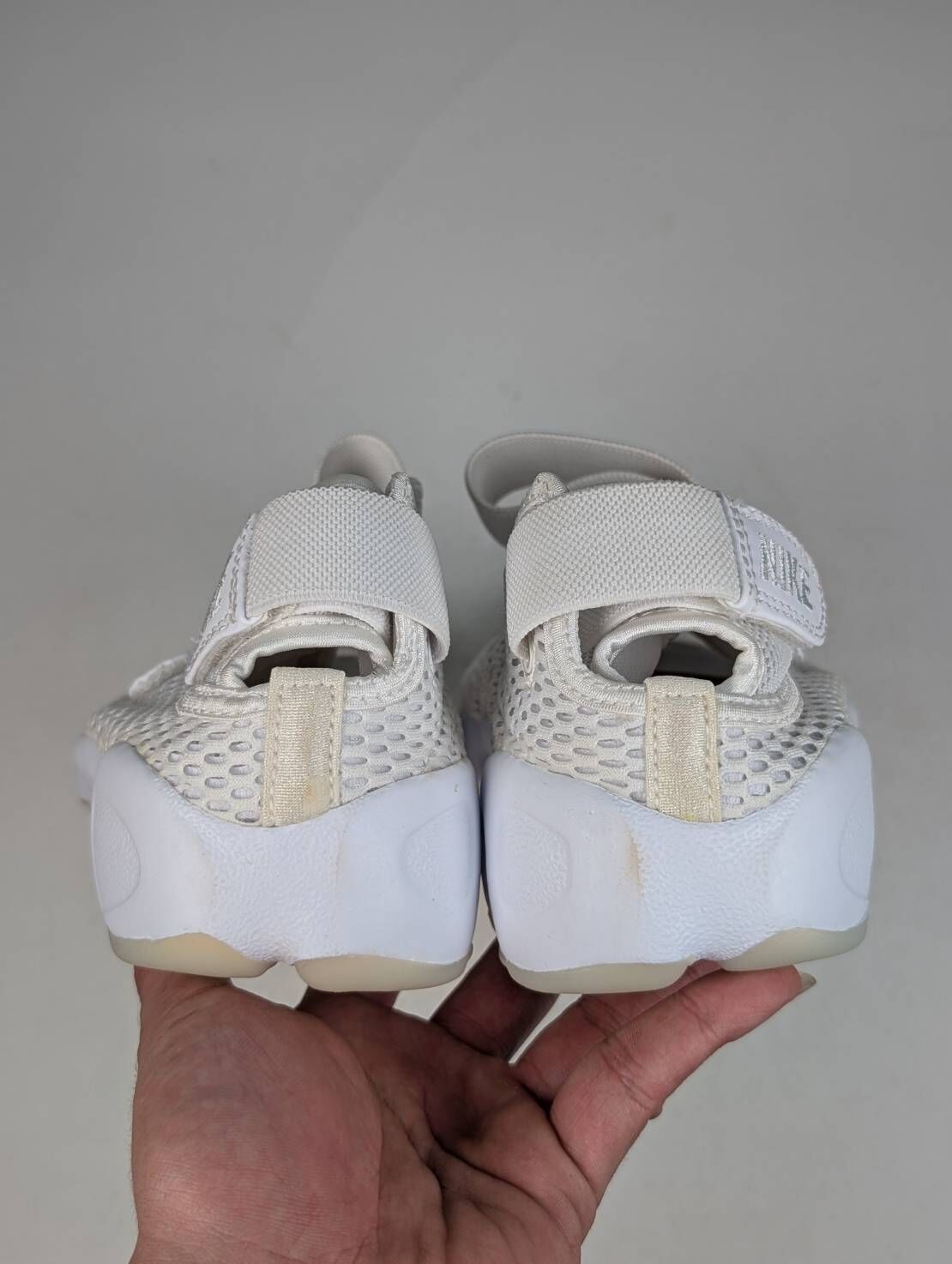 微瑕疵-左右腳鞋面鞋底泛黃 848386-100 W10 W NIKE AIR RIFT BR 忍者鞋 白色