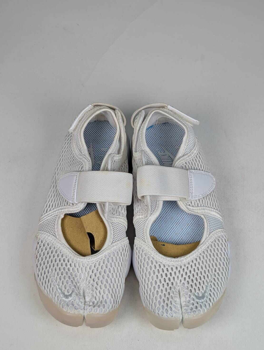 微瑕疵-左右腳鞋面鞋底泛黃 848386-100 W6 W NIKE AIR RIFT BR 忍者鞋 白色