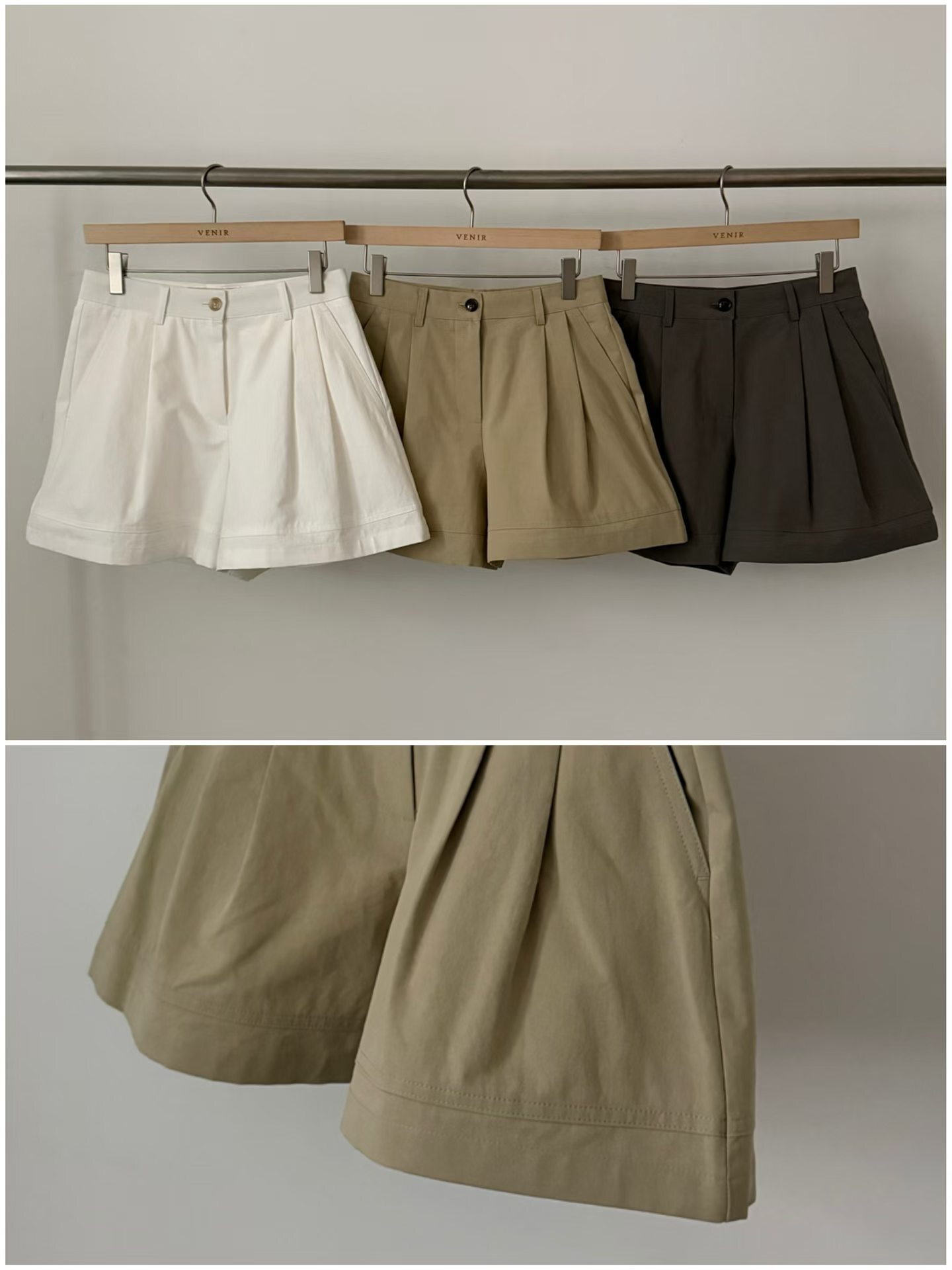 VR6128 夏季壓褶短褲
