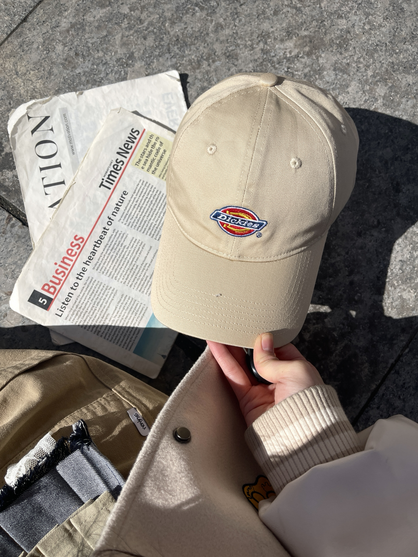 代購-Dickies 刺繡Logo 素色 軟頂 鴨舌帽 帽子