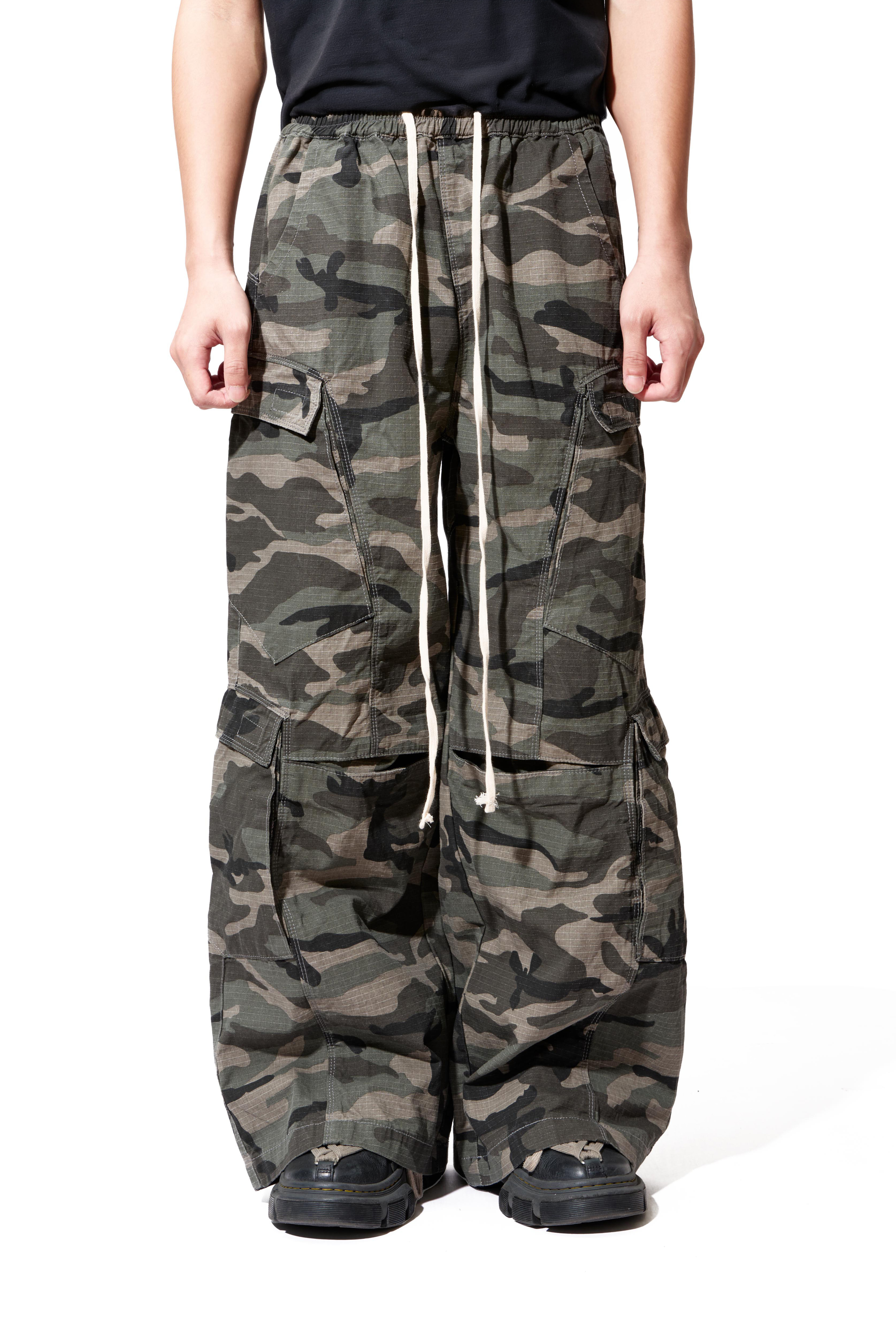 REMIX "Double Cargo Camo Pants" (Camo)