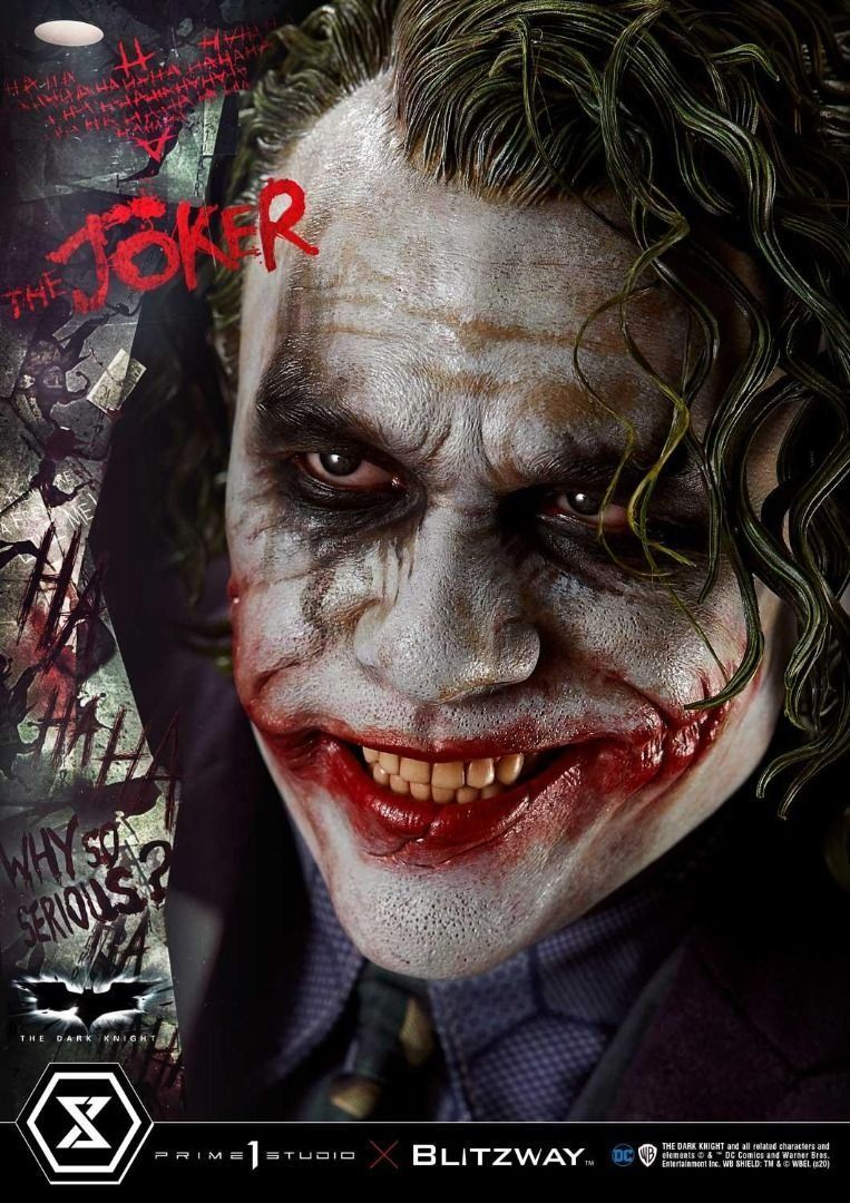 全新未開封🔥 Prime 1 Studio x Blitzway 1/3 雕像 黑夜之神 黑暗騎士 小丑 蝙蝠俠 1/3 The Dark Knight TDK Joker Batman (Bonus Version) MMTDK-01S