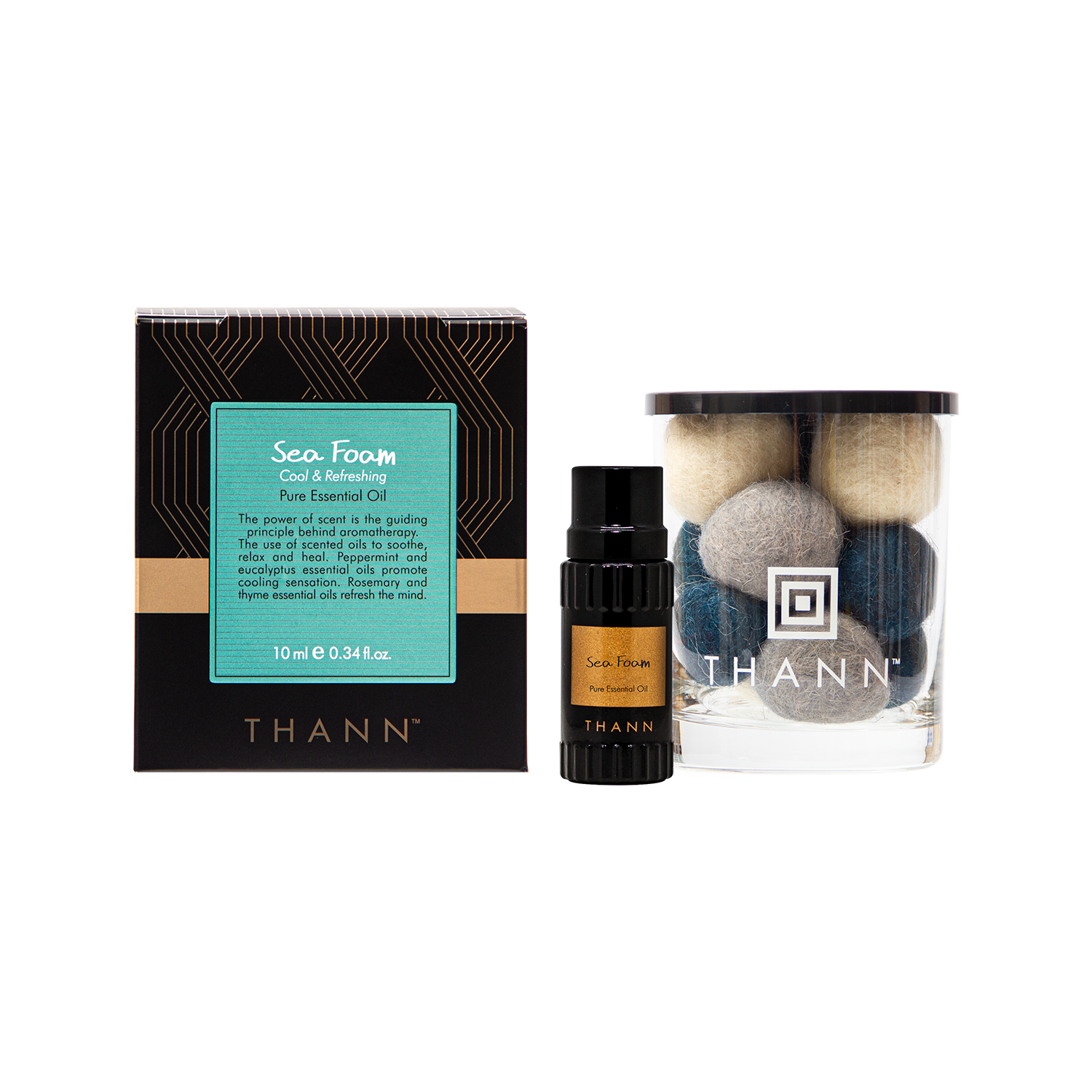 海洋逐浪複方精油10ml+羊毛氈擴香杯