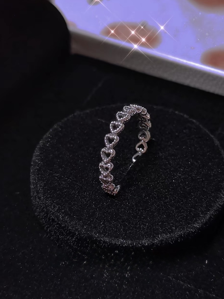 PANDORA 潘多拉 繾綣之心 925銀 戒指 女款 銀色 不可調節