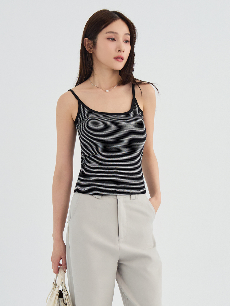 條紋棉質胸墊小可愛（335）