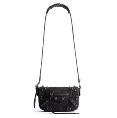 英國代購 -巴黎 世家 Le Cagole XS Flap Bag Denim（7190822AA221000）