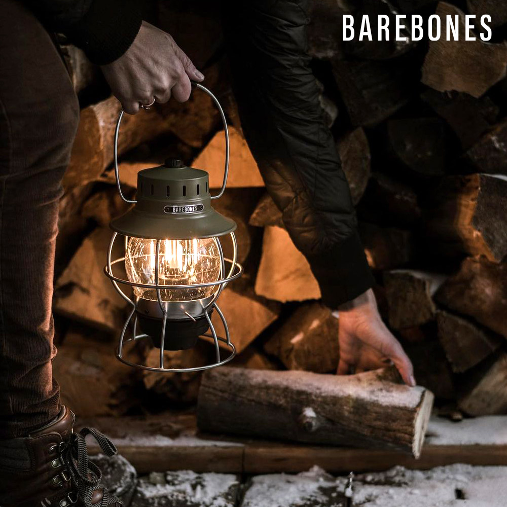 Barebones｜手提鐵路復古營燈 LIV-281 橄欖綠