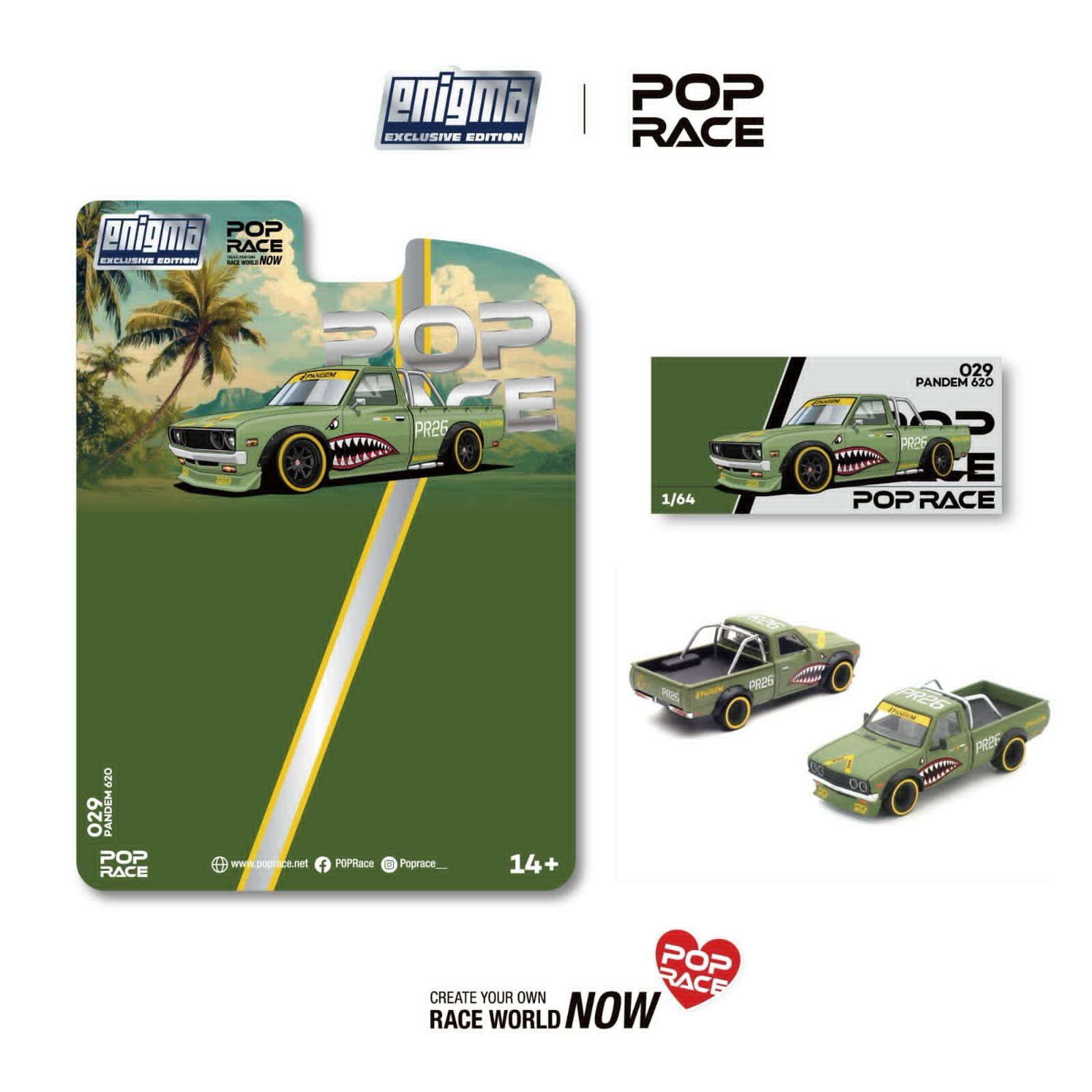預訂:1/64 Pop Race Pandem 620 Fighter Green (PRE029 )