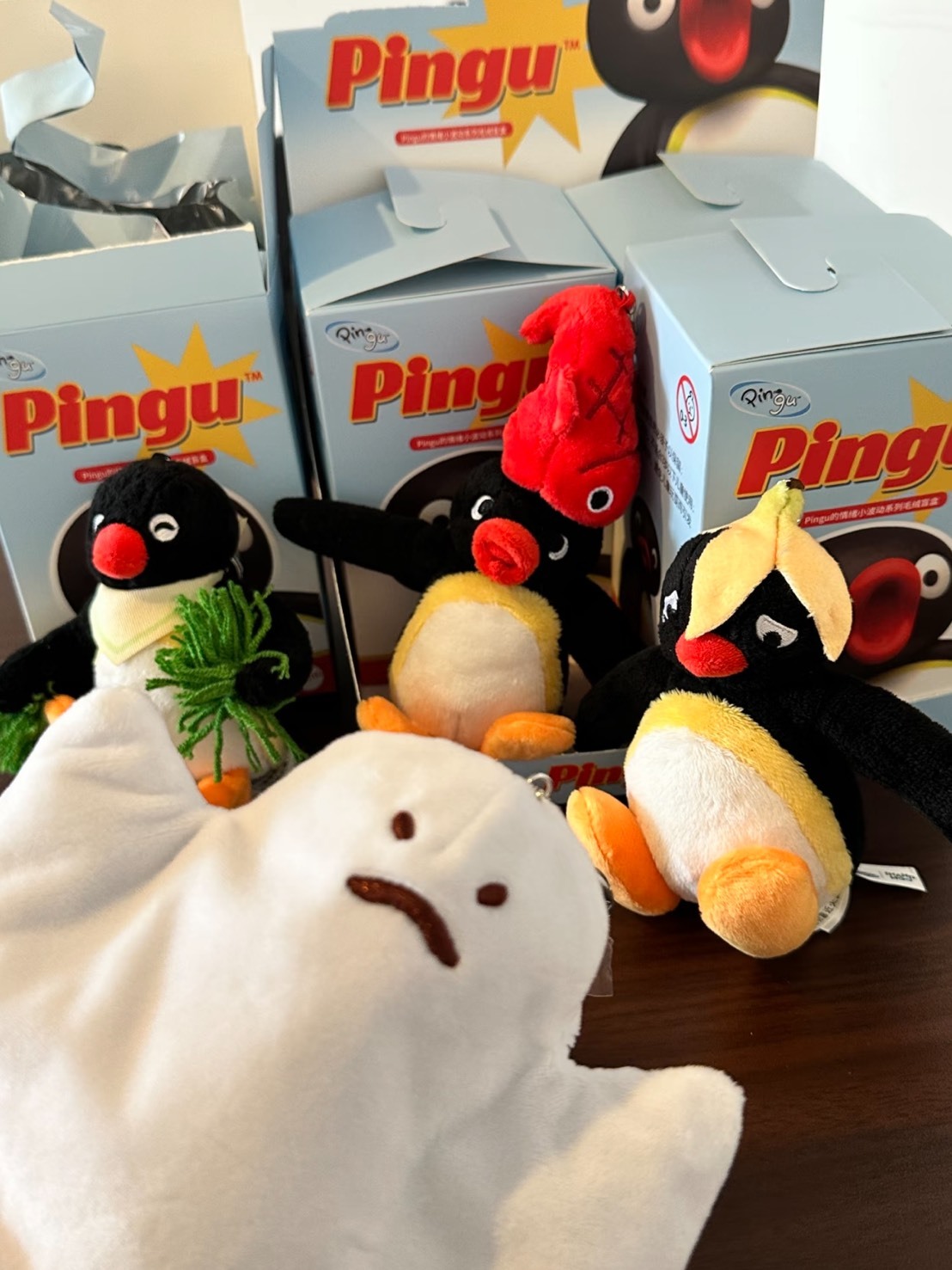 正版 PINGU 企鵝家族 情緒小波動 毛絨 盲盒 毛絨 盲盒