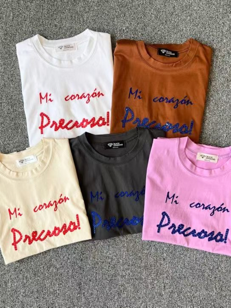 手寫感字母系列★韓系簡約質感上衣