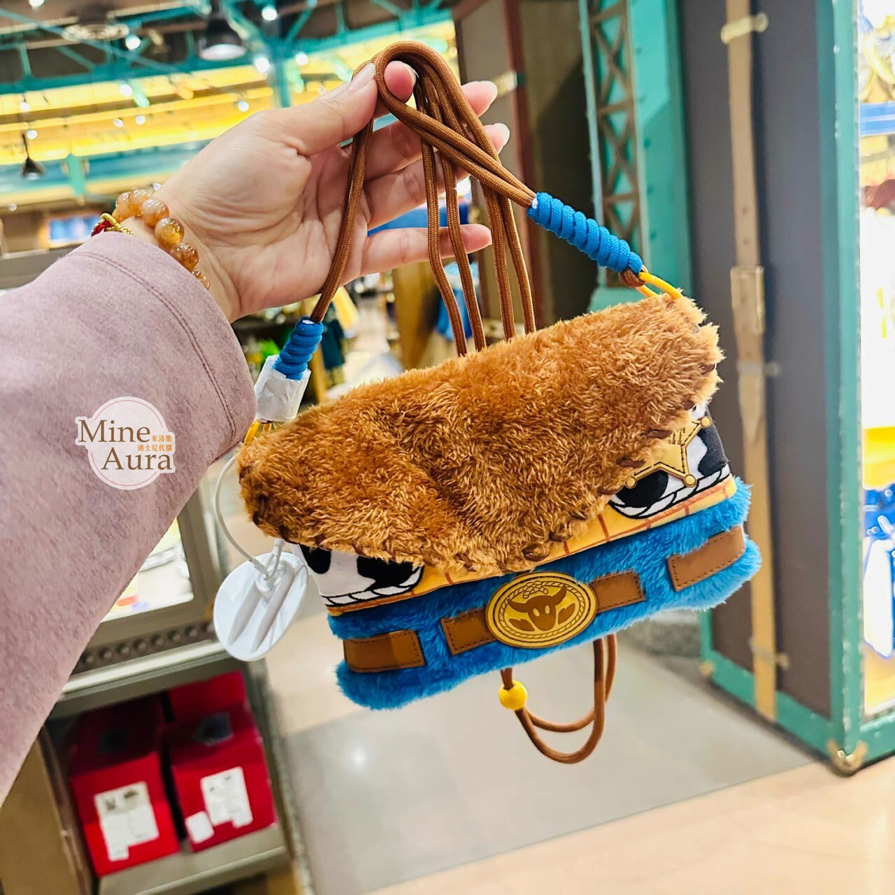 胡迪 Woody 服裝造型 斜背 小包 玩具總動員 Toy Story -上海迪士尼樂園