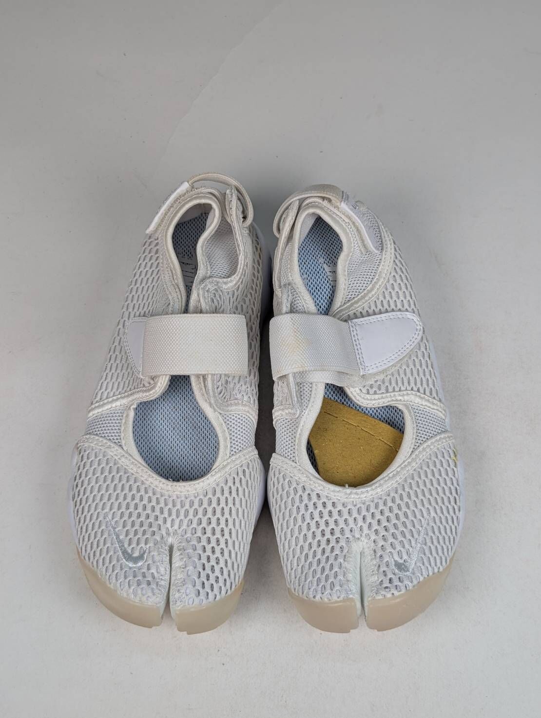 微瑕疵-左右腳鞋底鞋面泛黃 848386-100 W7 W NIKE AIR RIFT BR 忍者鞋 白色