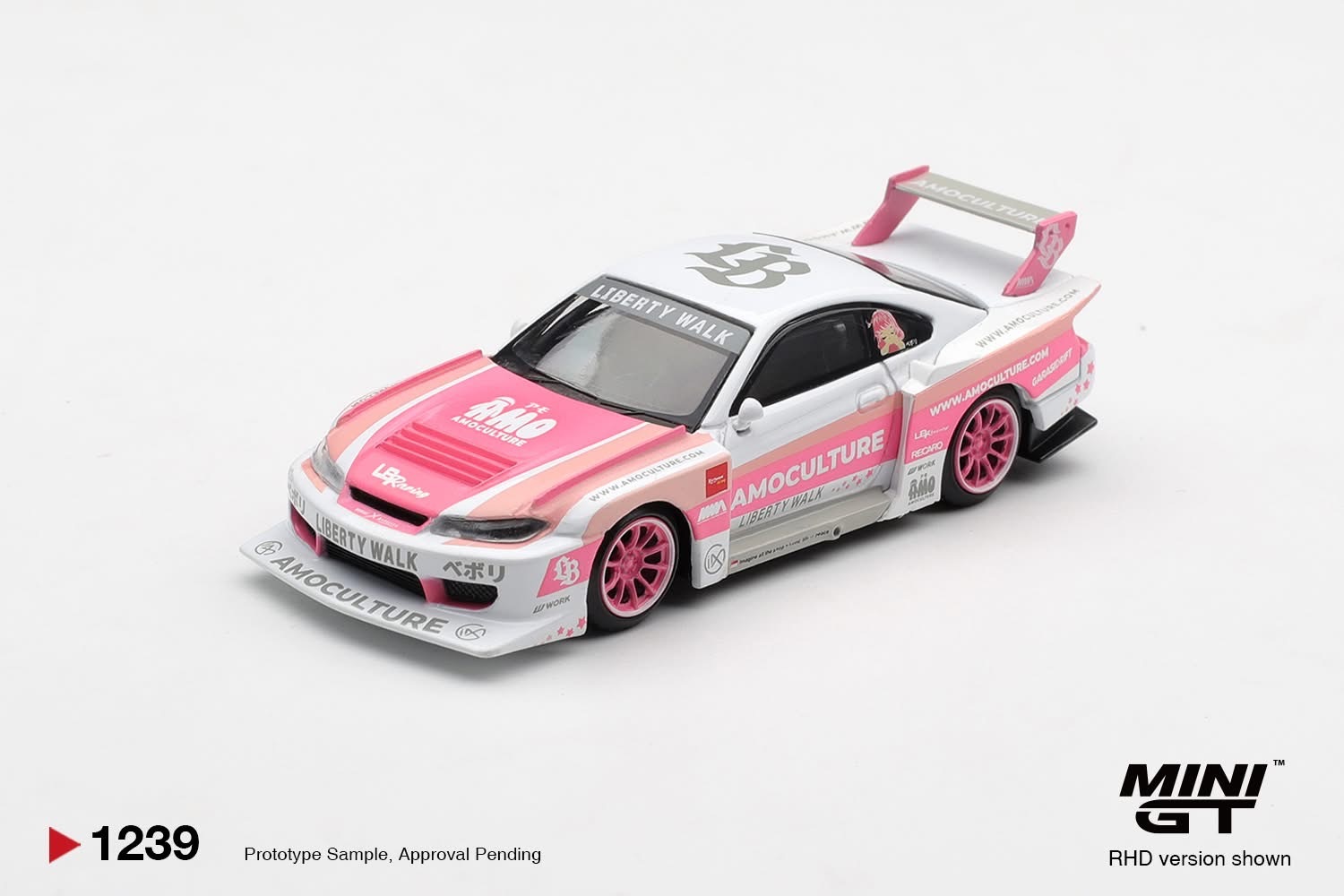 預訂 Pre Order - MiniGT 1239 Nissan SILVIA (S15)  LB-Super Silhouette AMOCULTURE