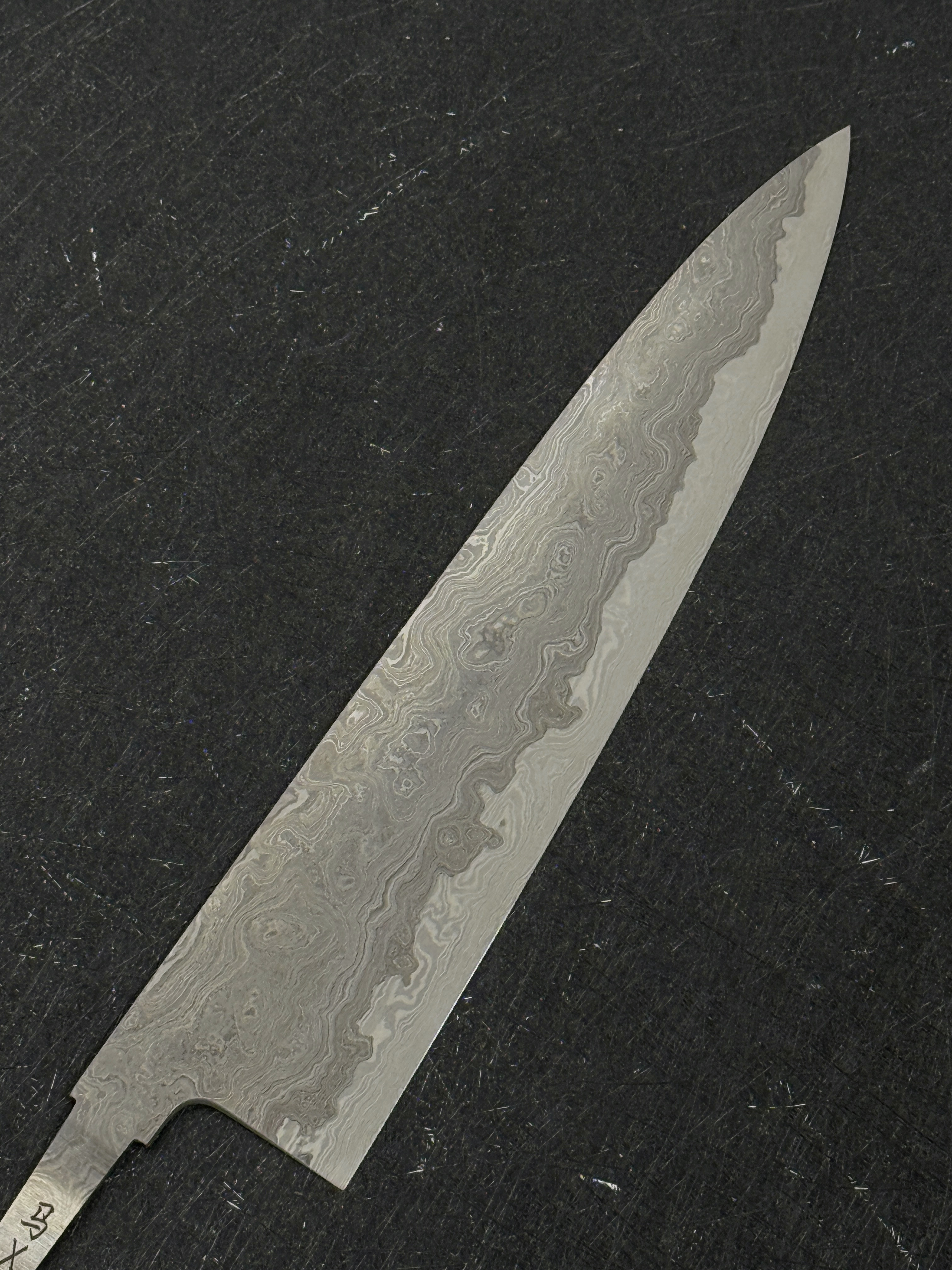 (B) Xinguo x Makaida Blue2 / 52100 Damascus Gyuto