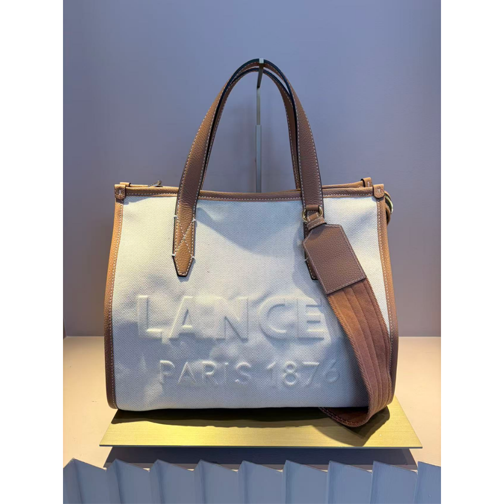 FRA-GGG0428-731 A14027 Jour de Lancel Tote bag M Color Natural/Camel (A132)