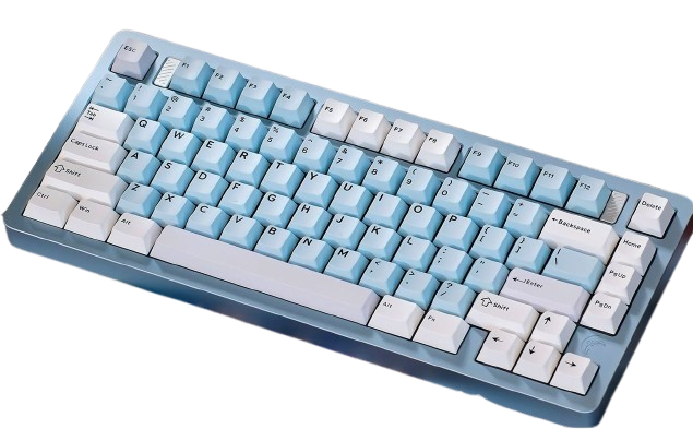 VTER & FEKER C75 鋁合CNC陽極三模RGB客制化75配列機械鍵盤 (生椰拿鐵軸) PP 麥穗背板