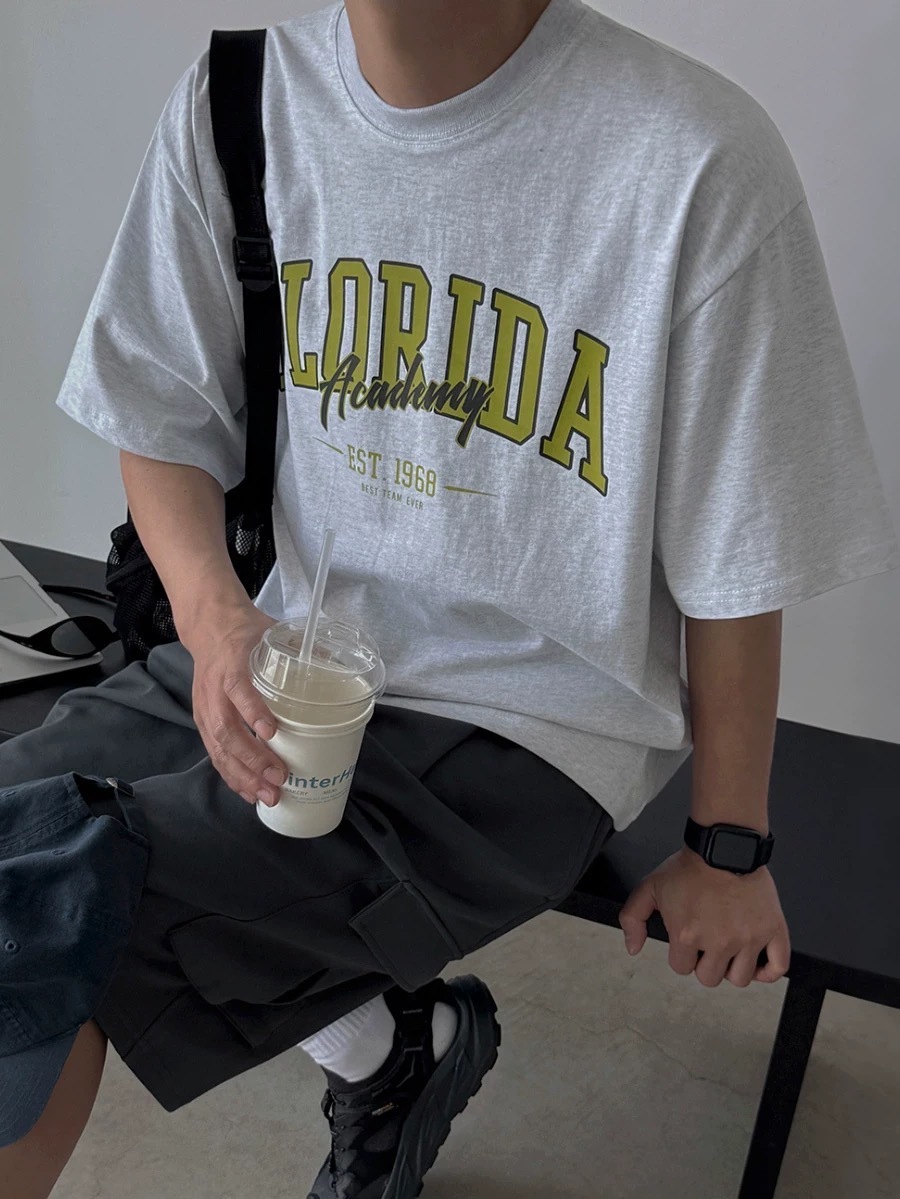 SIMPLEACTION FLORIDA印花短袖上衣