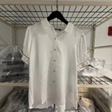 [S] KARL LAGERFELD SOFT WHITE KARL CUFF LOGO BLOUSE, L6AA9C68-SW9 (SKL1599)