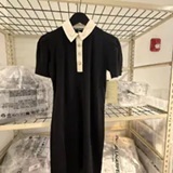 [S] KARL LAGERFELD BLACK KNIT POLO DRESS, L6TD7A30-BLK (SKL1600)