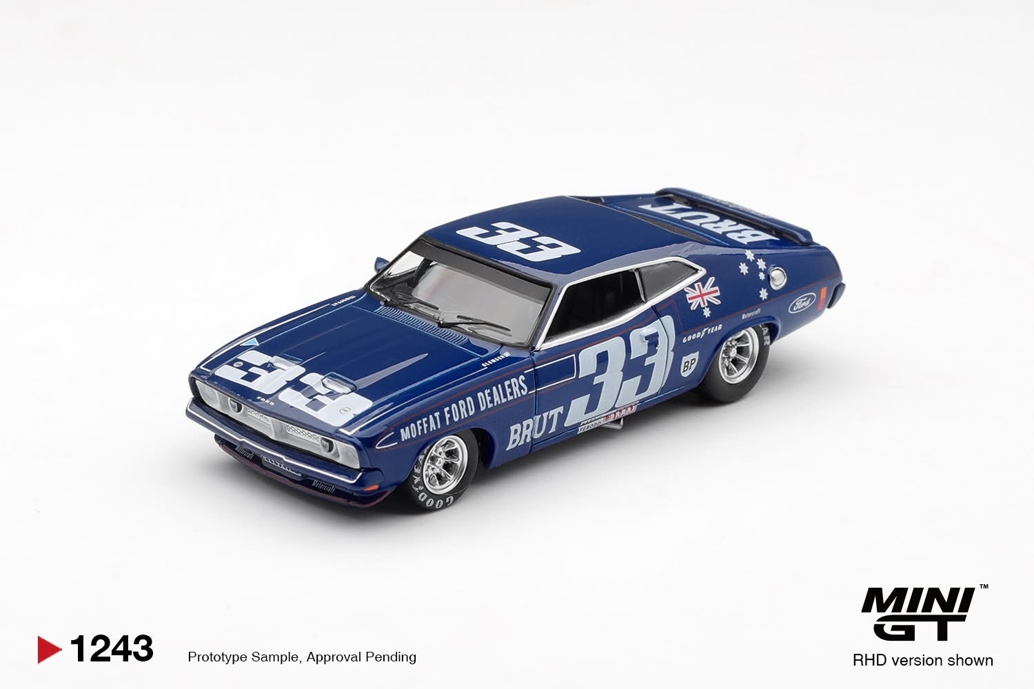 預訂 Pre Order - MiniGT 1243 Ford XB Falcon GT #33 1974 Bathurst 1000 Australia Exclusive