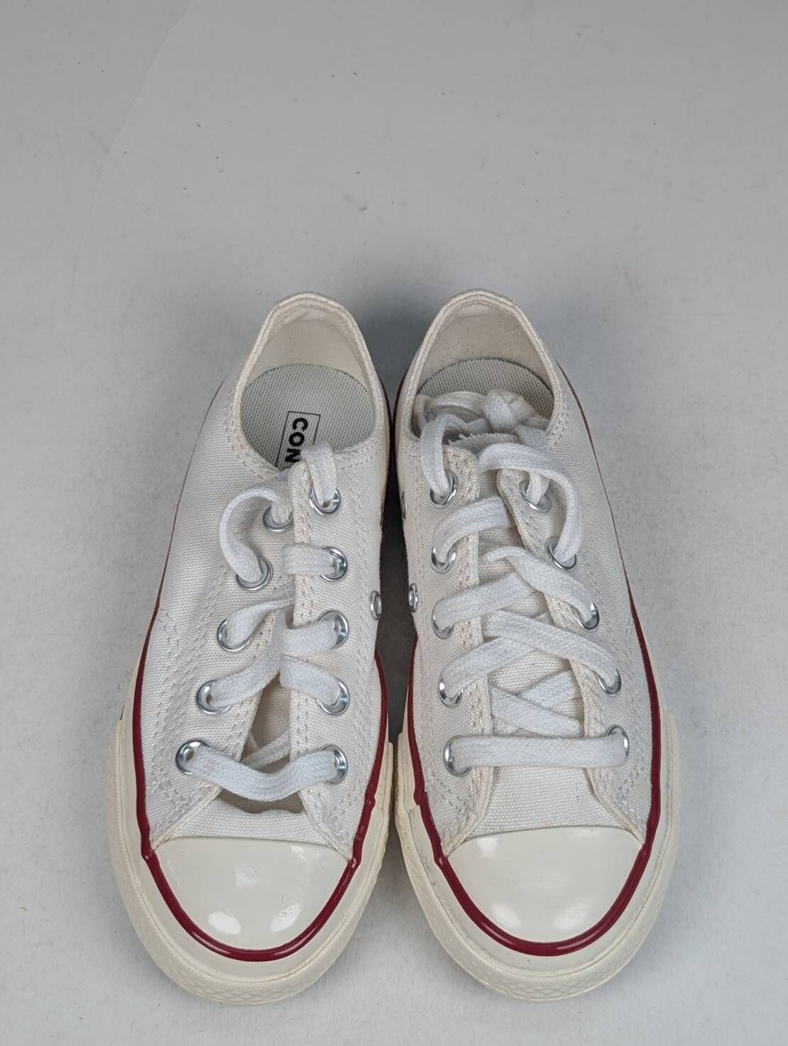 微瑕疵-左右腳鞋面泛黃 368988C P12 CONVERSE CHUCK 70 OX 低筒休閒鞋中大童白