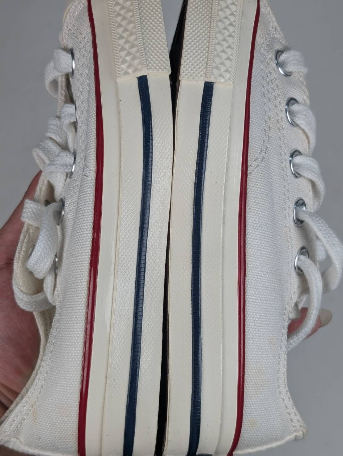 微瑕疵-左右腳鞋面泛黃 368988C P12 CONVERSE CHUCK 70 OX 低筒休閒鞋中大童白