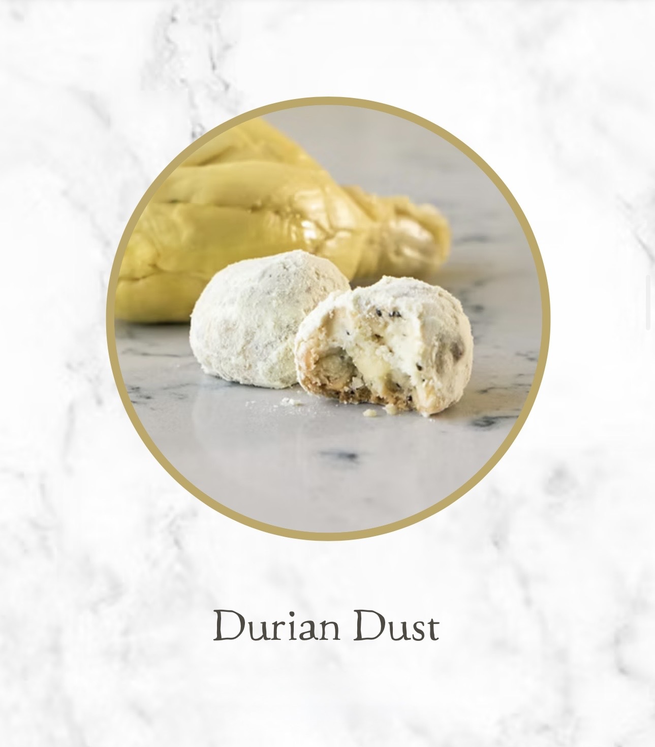 PS I LOVE YOU 曲奇波波 -  Durian Dust（榴槤）