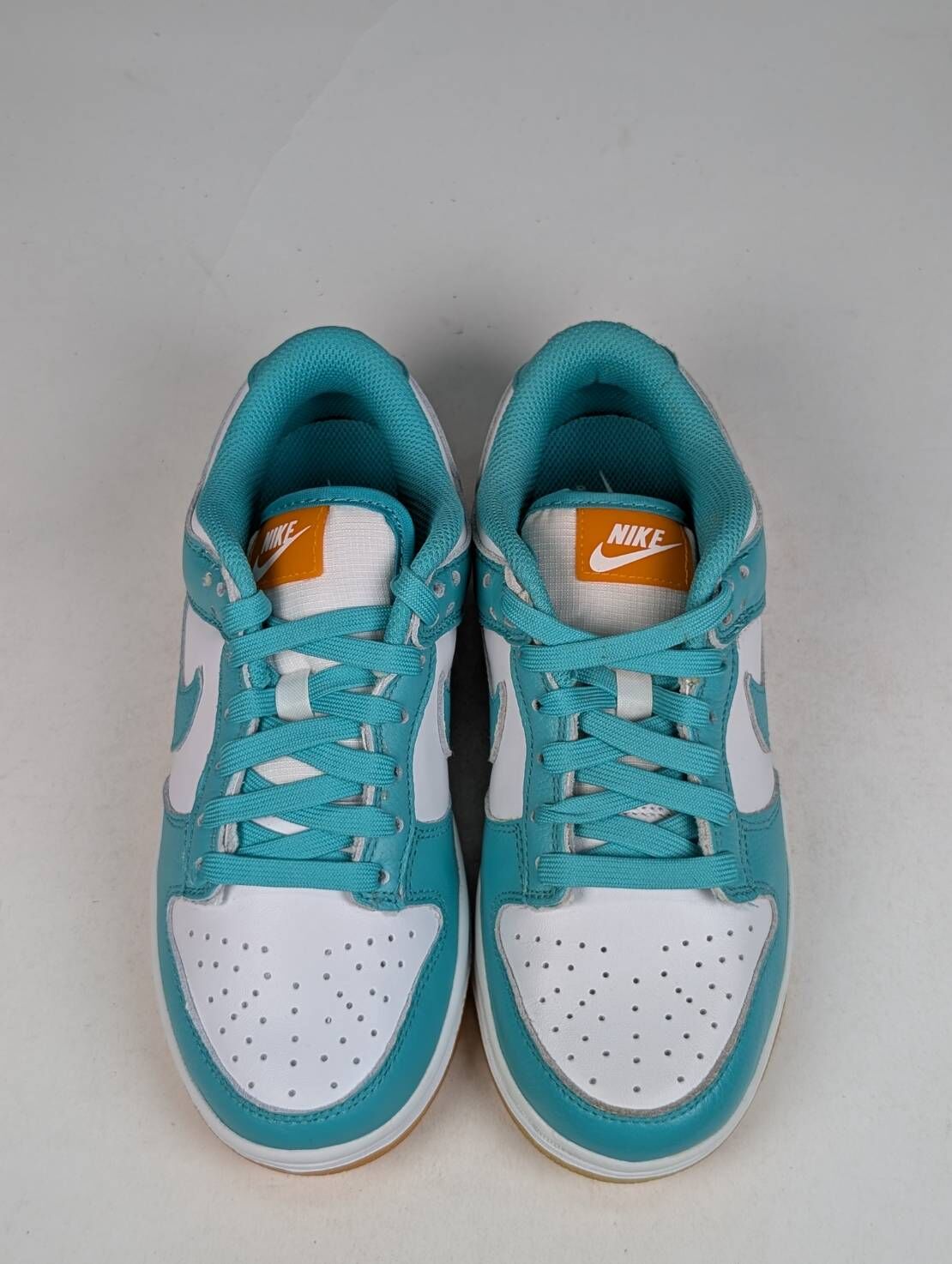 微瑕疵-左右腳鞋面色差鞋底泛黃 DV2190-100 W6 Nike Dunk Low W " Teal Zeal " 女款 蒂芬妮綠 焦糖底