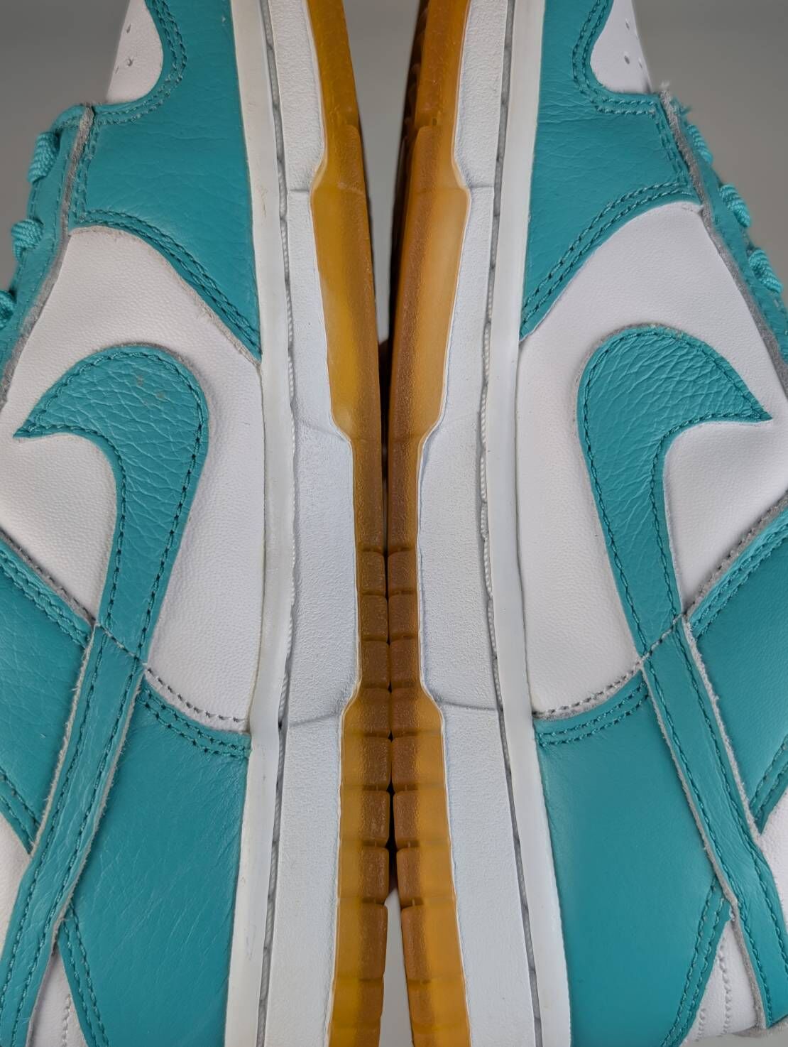 微瑕疵-左右腳鞋面色差鞋底泛黃 DV2190-100 W6 Nike Dunk Low W " Teal Zeal " 女款 蒂芬妮綠 焦糖底