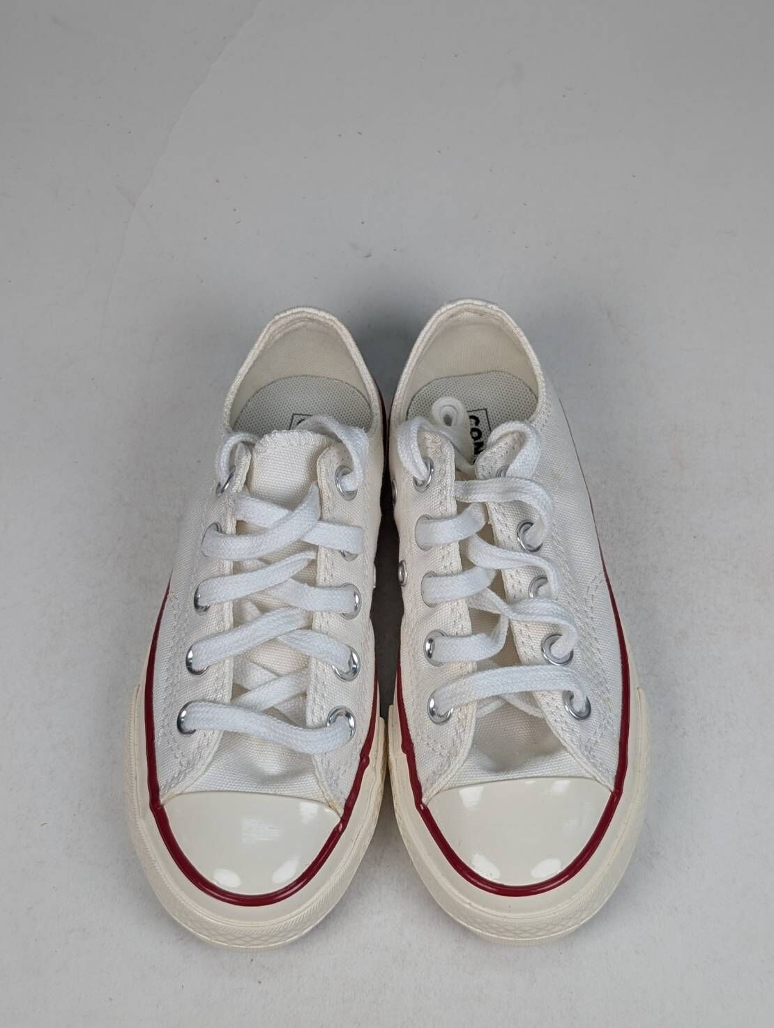 微瑕疵-左右腳鞋面泛黃 368988C P12 CONVERSE CHUCK 70 OX 低筒休閒鞋中大童白
