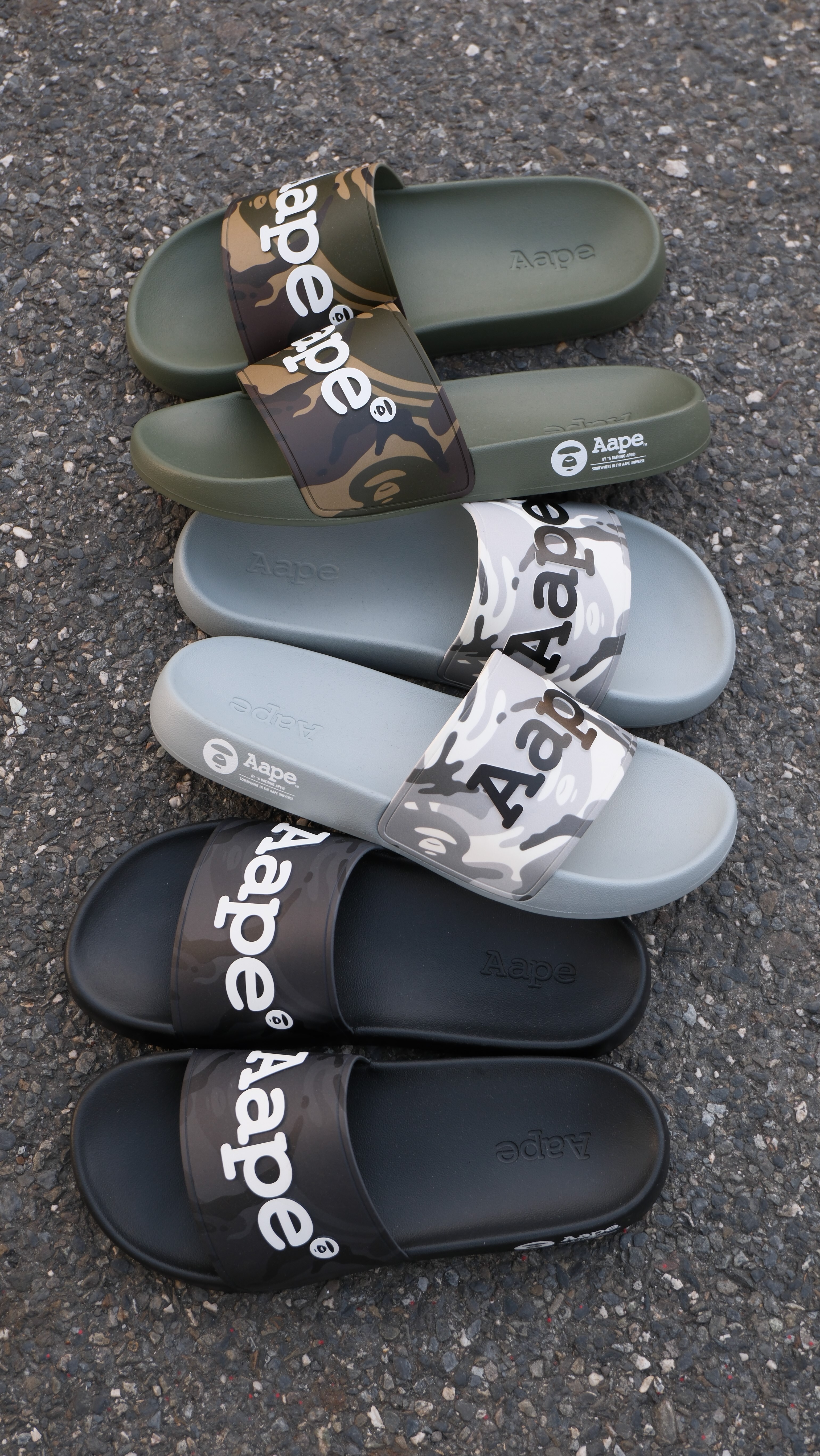 AAPE 經典迷彩防水拖鞋 AAPSHM6763XXQ