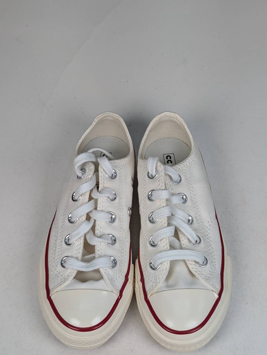 微瑕疵-左右腳鞋面泛黃 368988C P13 CONVERSE CHUCK 70 OX 低筒休閒鞋中大童白