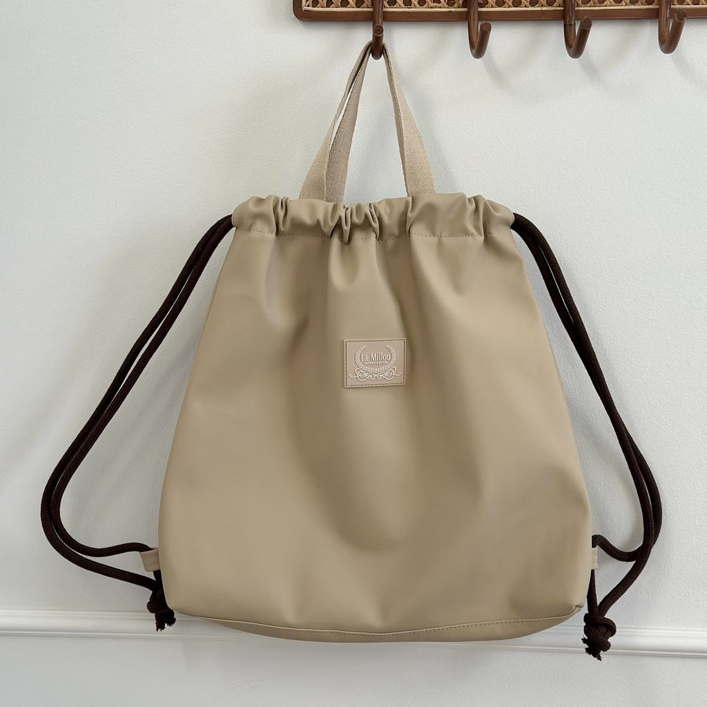 La Millou波蘭 RUBBER 防水質感‧休閒束口後背包/推車掛包｜多款可選