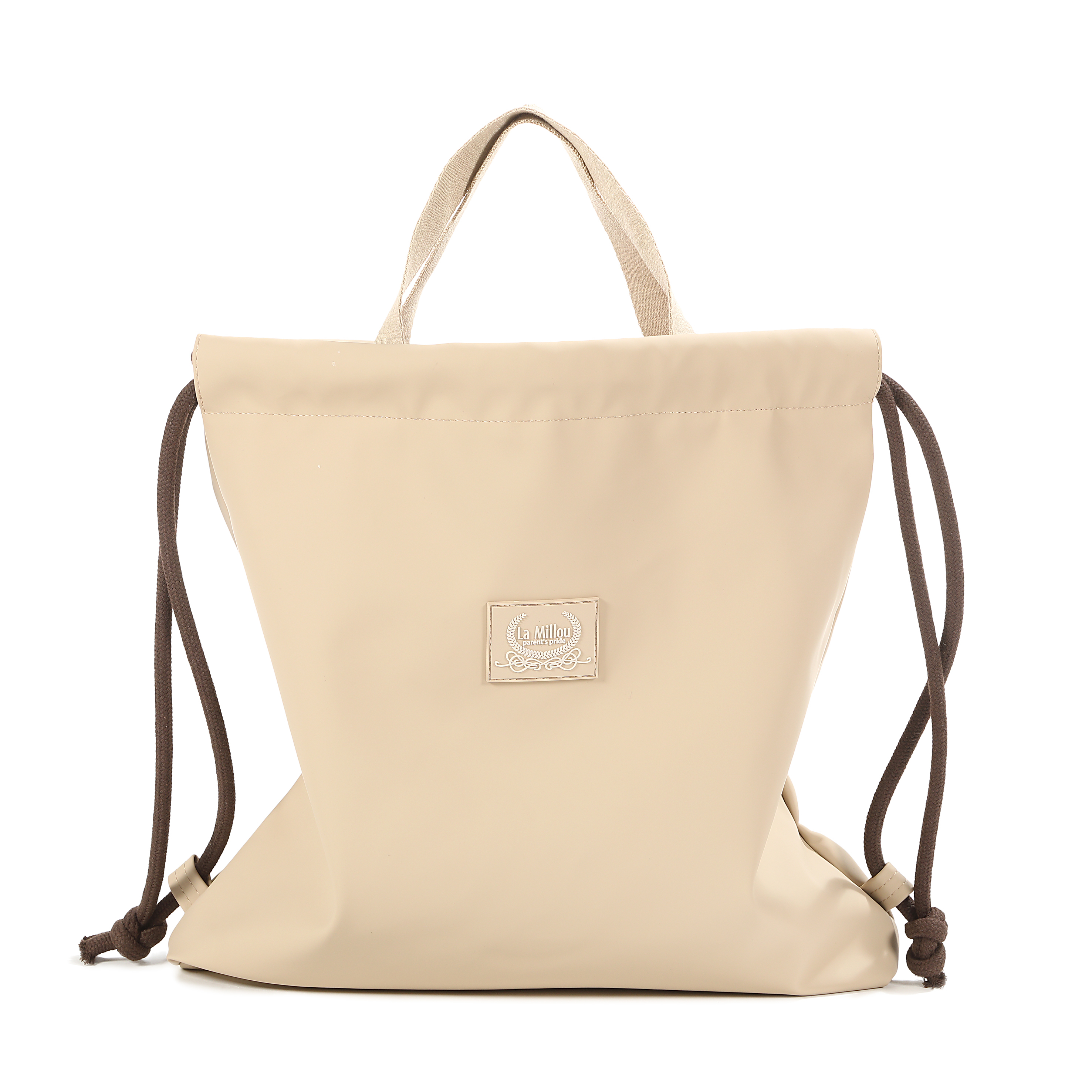 La Millou波蘭 RUBBER 防水質感‧休閒束口後背包/推車掛包｜輕奢米