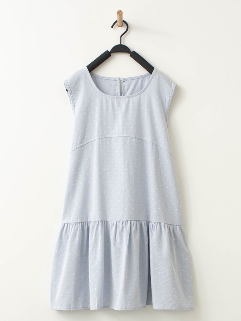 印花下擺上衣貓咪口袋竹節棉九分褲組合