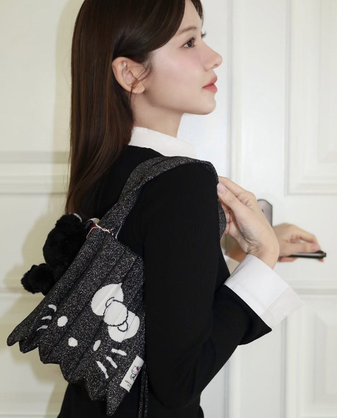 【 5/1收單 】JOSEPH AND STACEY 針織星空百褶包S號 - Hello Kitty 聯名限定版