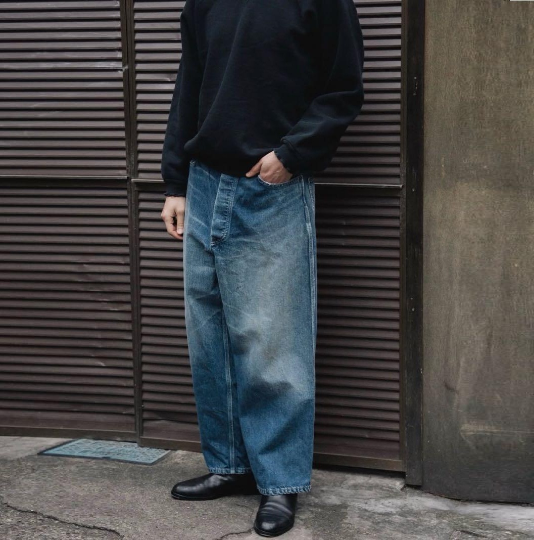 LAST PCS: A.PRESSE 2026 VINTAGE DENIM LOGGER PANTS (26SAP-04-26) - SIZE 2 PRE ORDER ITEM (預訂中)