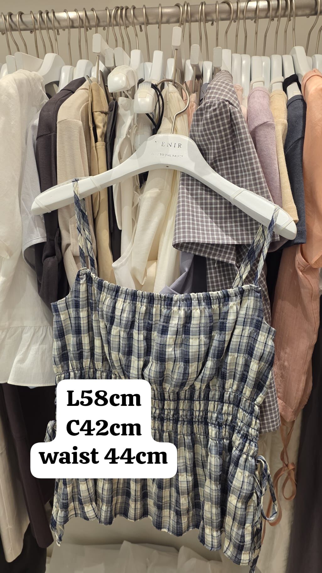 VR6135 格紋彈性收腰背心