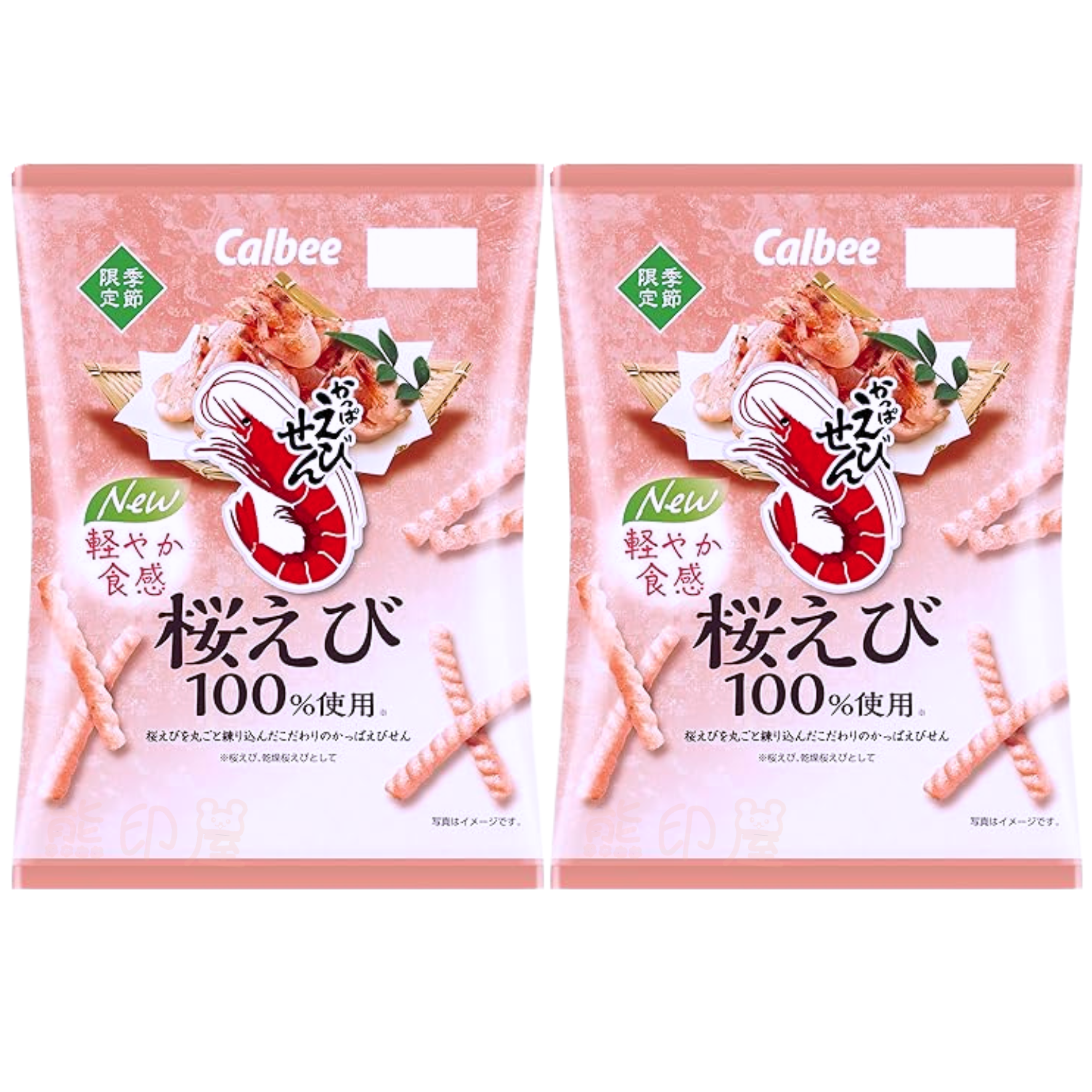 日本卡樂B 蝦條(櫻花蝦味) 期間限定 50G X 2