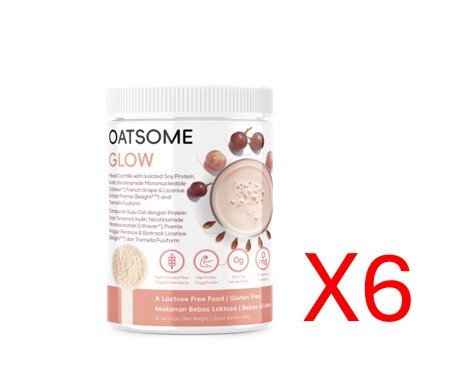 0427MY11-MYKUL-SUP-麥姸蛋白營養代餐 (15人份) Oatsome-Glow 450g 裝套大特價 [共6件] 再送 Shaker [2件] (顏色隨機) (A5A)