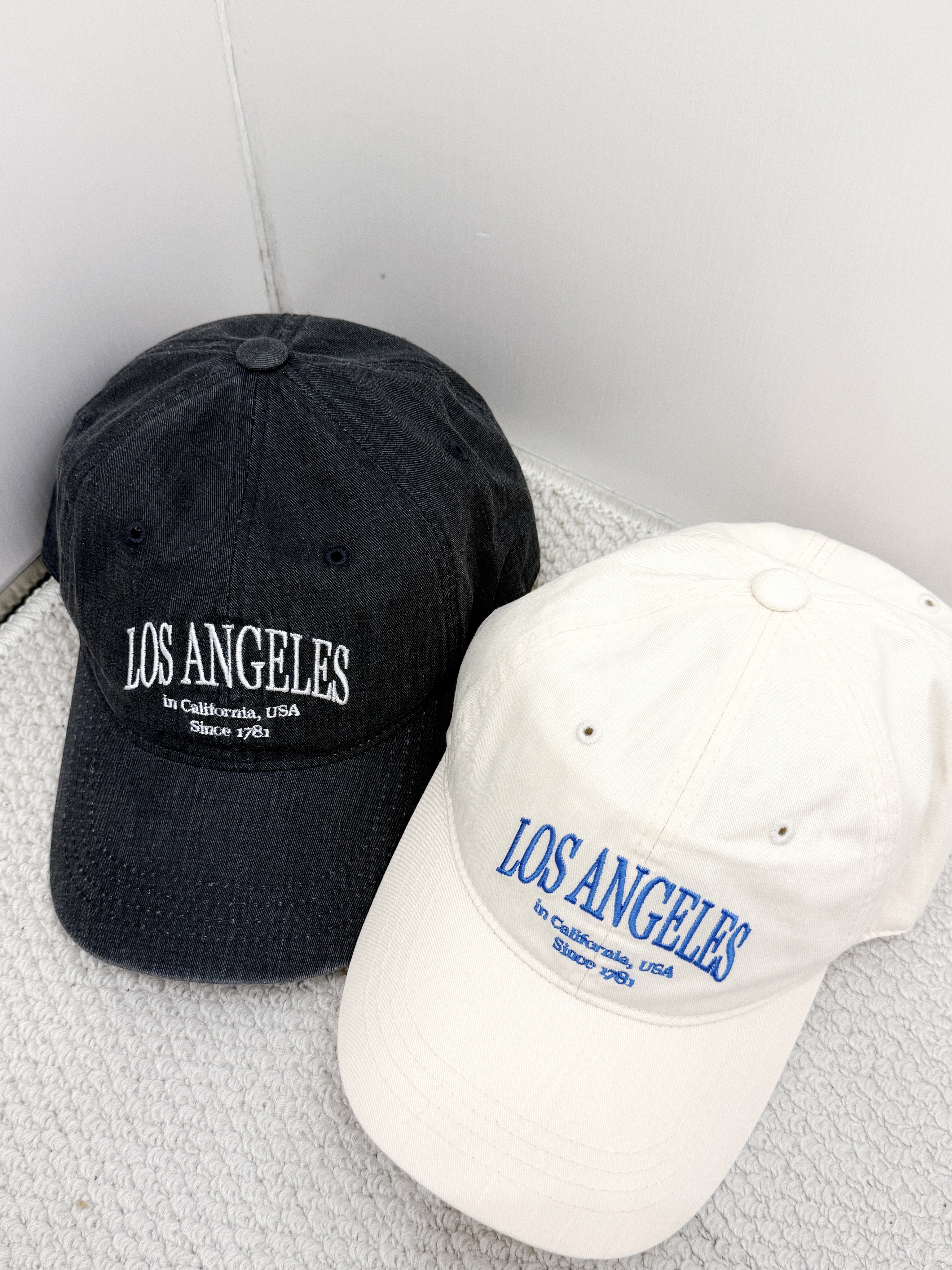 A0122｜美式復古洗水色系LOS ANGELES CAP帽