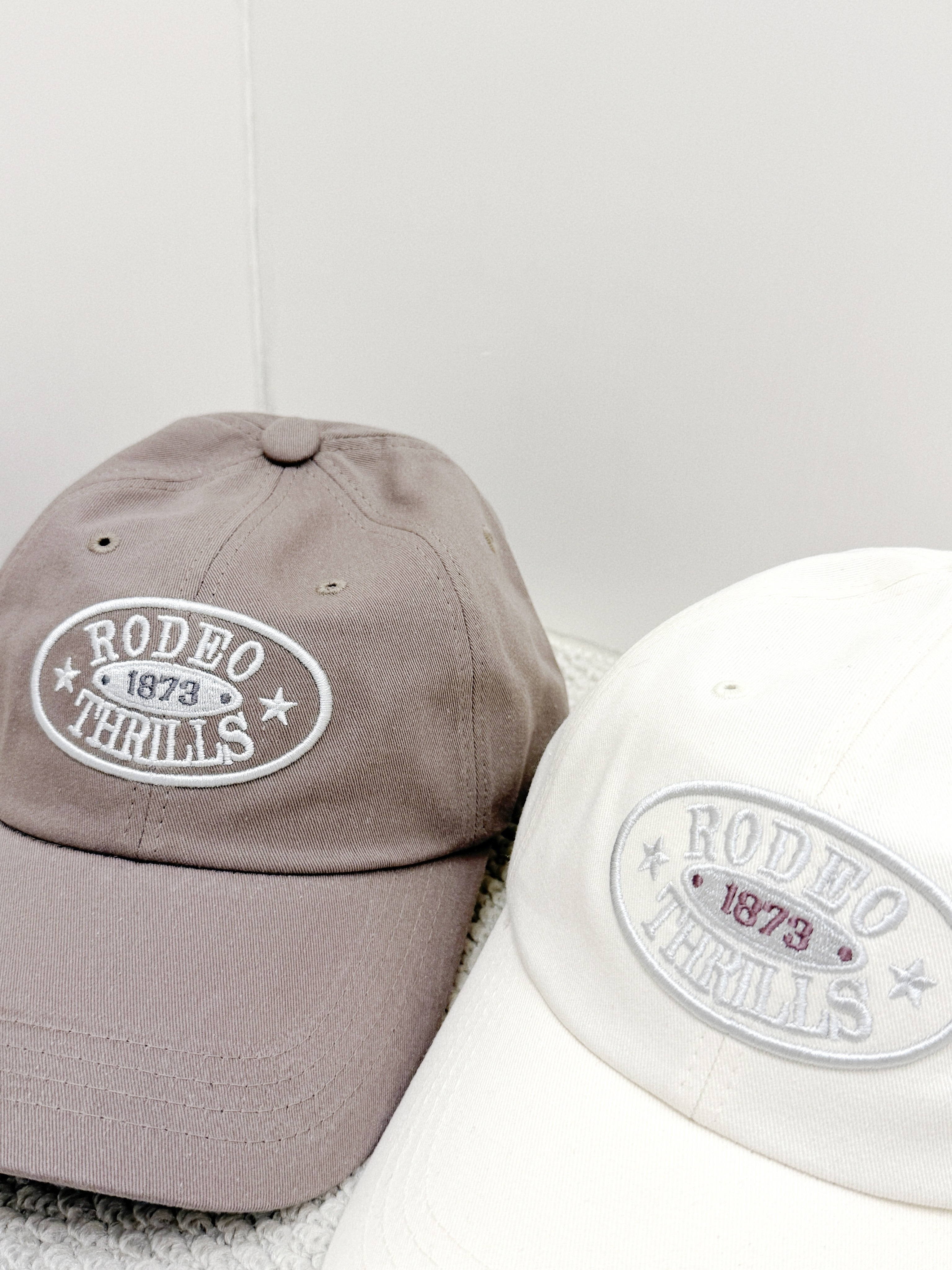 A0334｜大地色系美式刺繡RODEO THRILLS 1873 CAP帽