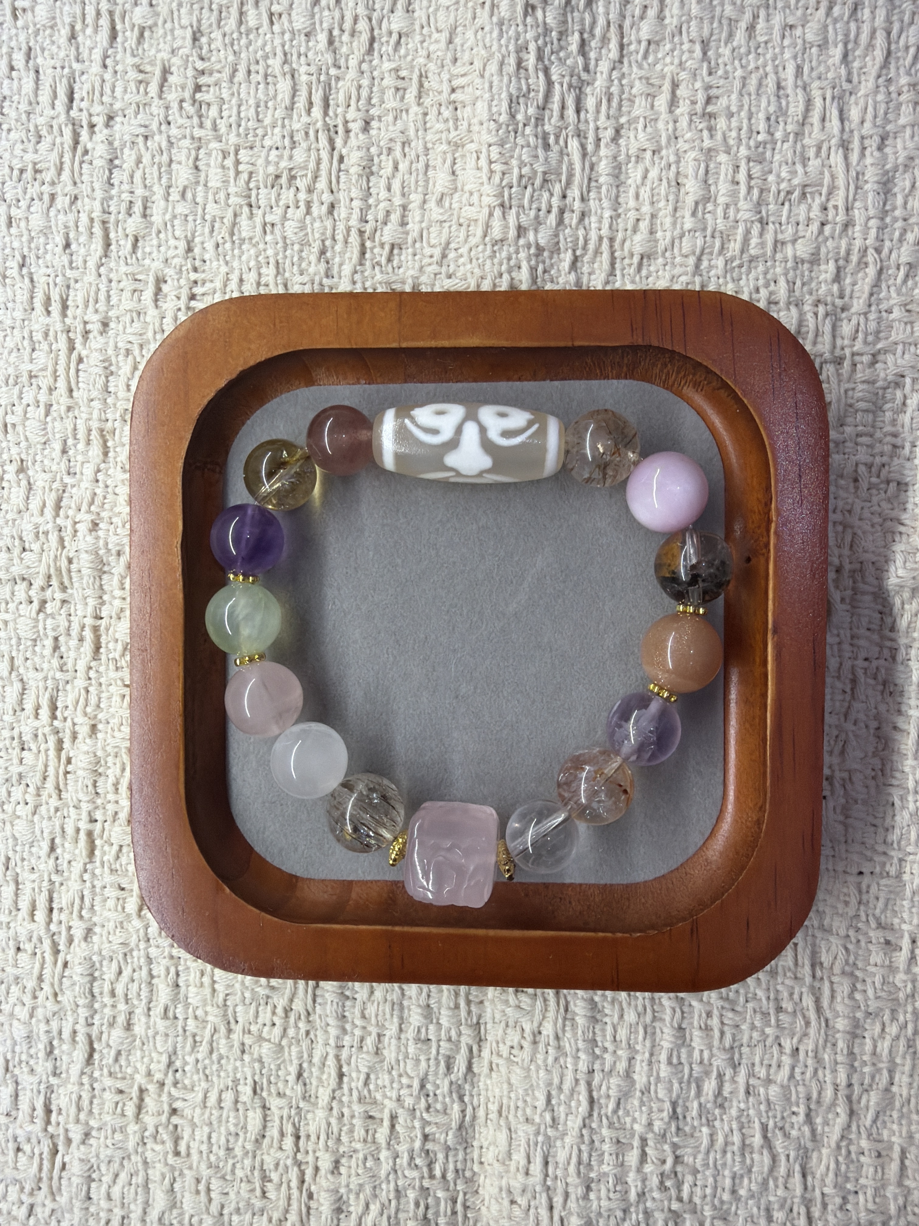 SK56 花開富貴紮基多寶水晶招財手串 (D65)